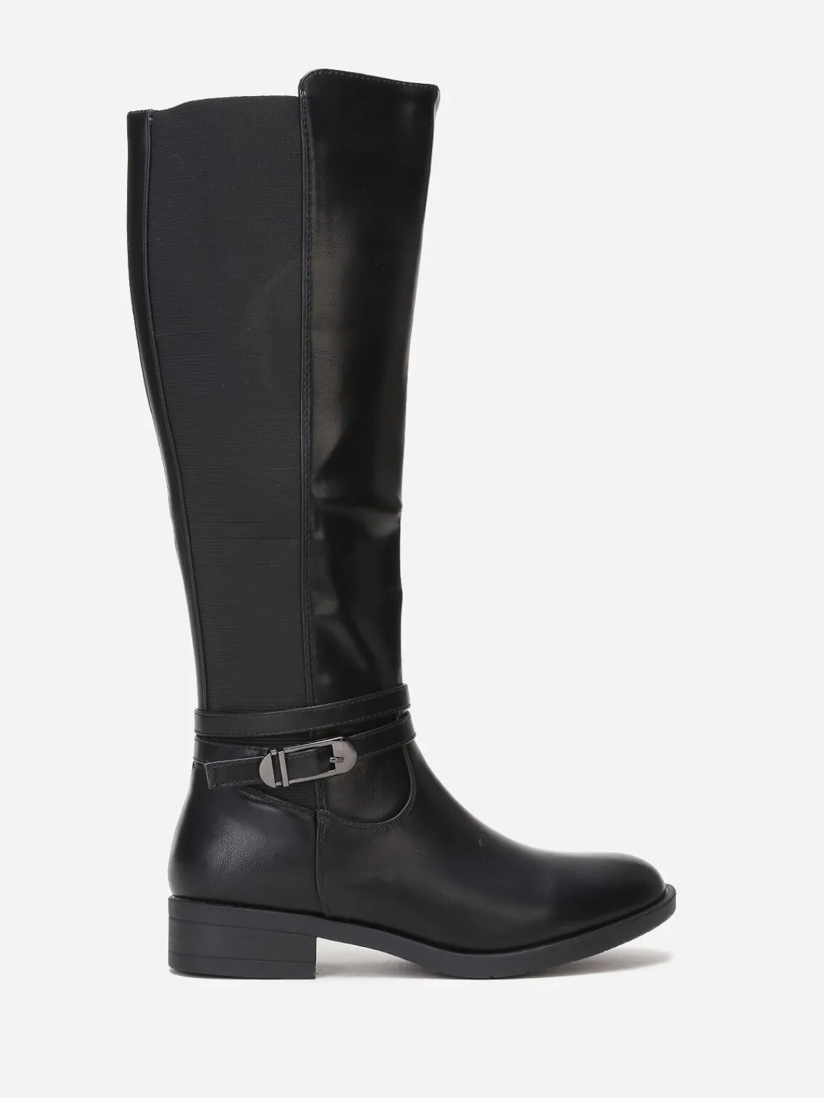 Best La Modeuse Bottes cavalières à brides Noir