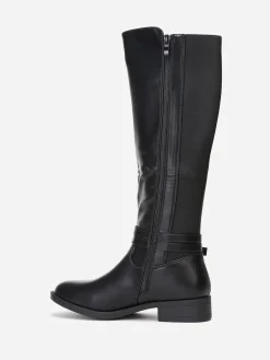 Best La Modeuse Bottes cavalières à brides Noir