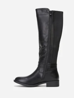 Best La Modeuse Bottes cavalières à brides Noir
