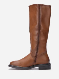 Sale La Modeuse Bottes cavalières à détail métallique Camel