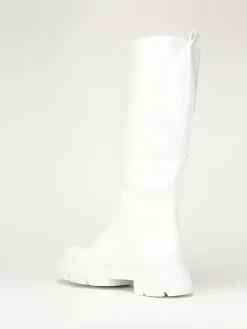 Best La Modeuse Bottes cavalières à semelle crantée Blanc