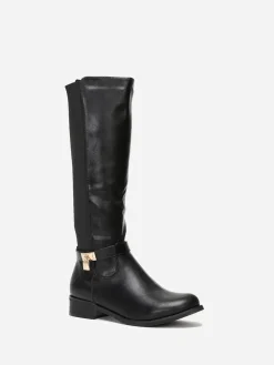 New La Modeuse Bottes cavalières  avec cadenas Noir