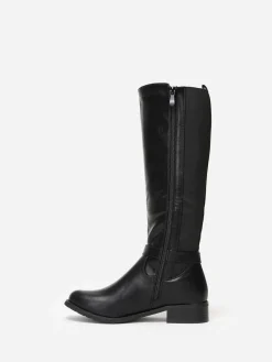 New La Modeuse Bottes cavalières  avec cadenas Noir