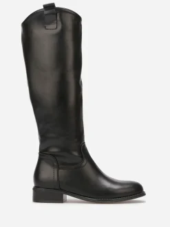 Sale La Modeuse Bottes cavalières basiques Noir