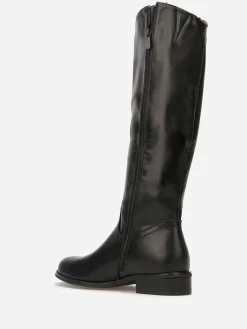 Sale La Modeuse Bottes cavalières basiques Noir