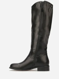 Sale La Modeuse Bottes cavalières basiques Noir