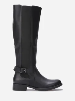 New La Modeuse Bottes cavalières style chelsea Noir