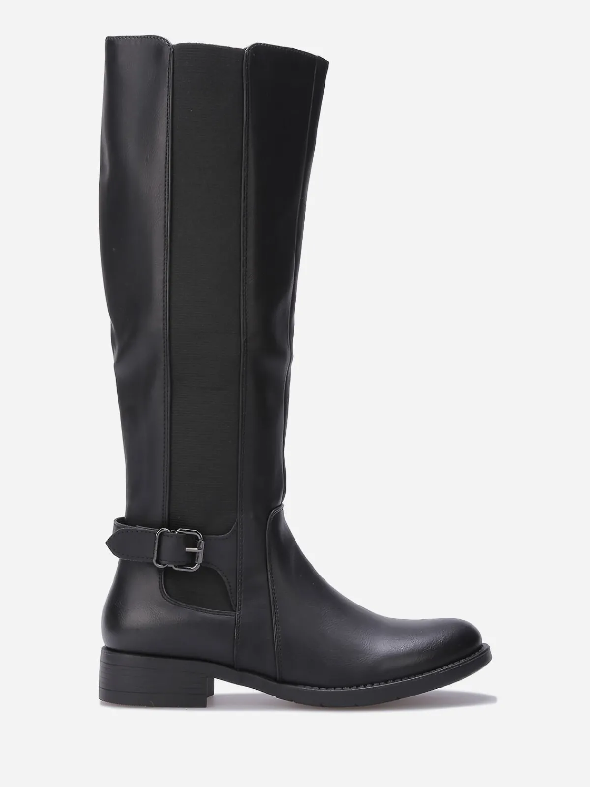 New La Modeuse Bottes cavalières style chelsea Noir