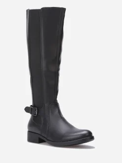 New La Modeuse Bottes cavalières style chelsea Noir