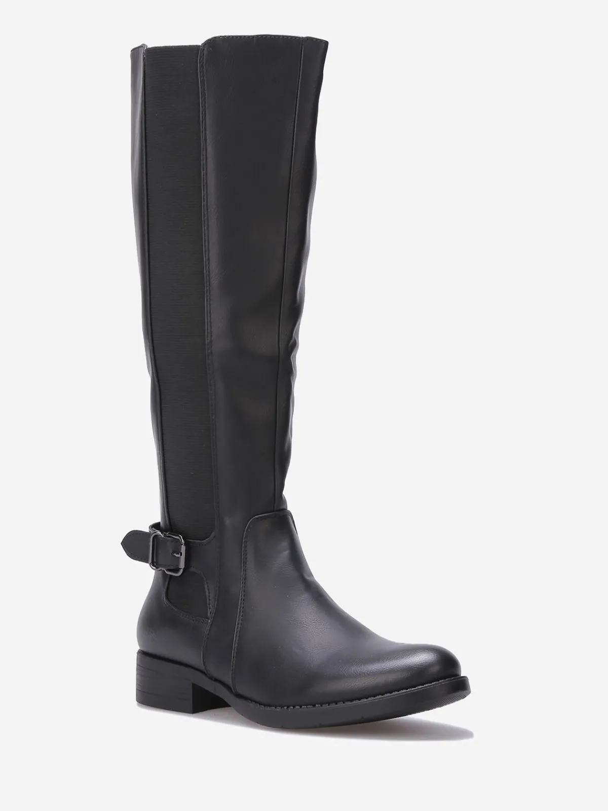 New La Modeuse Bottes cavalières style chelsea Noir