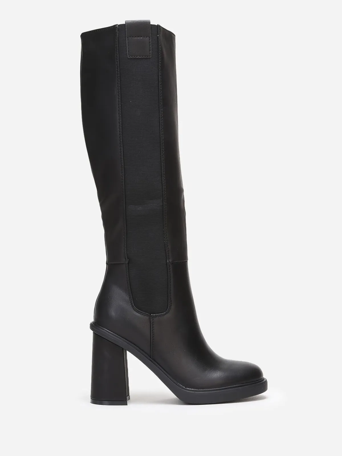 New La Modeuse Bottes chelsea hautes à talon Noir