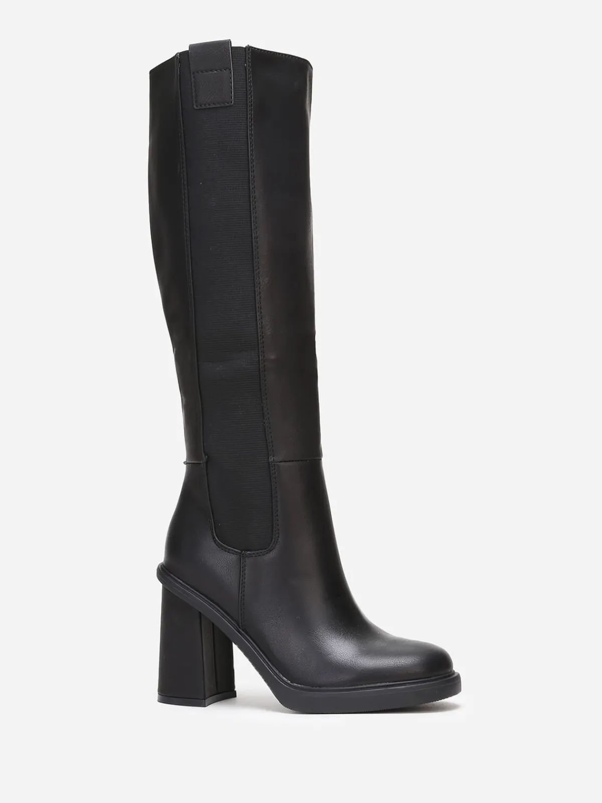 New La Modeuse Bottes chelsea hautes à talon Noir