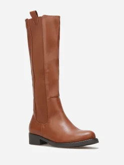Discount La Modeuse Bottes Chelsea style cavalières Camel