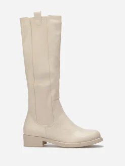 La Modeuse Bottes Chelsea style cavalières Beige