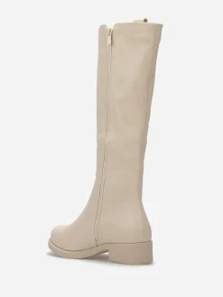 La Modeuse Bottes Chelsea style cavalières Beige