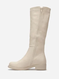 La Modeuse Bottes Chelsea style cavalières Beige