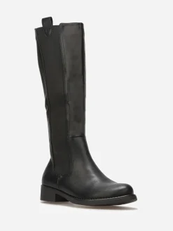Discount La Modeuse Bottes Chelsea style cavalières Noir