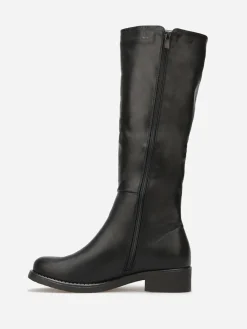 Discount La Modeuse Bottes Chelsea style cavalières Noir