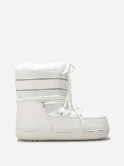 New La Modeuse Bottes de neige bi-matières Blanc