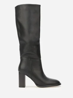 Best La Modeuse Bottes en simili texturé à talon Noir