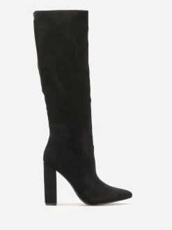 Best La Modeuse Bottes en suédine à bout pointu Noir