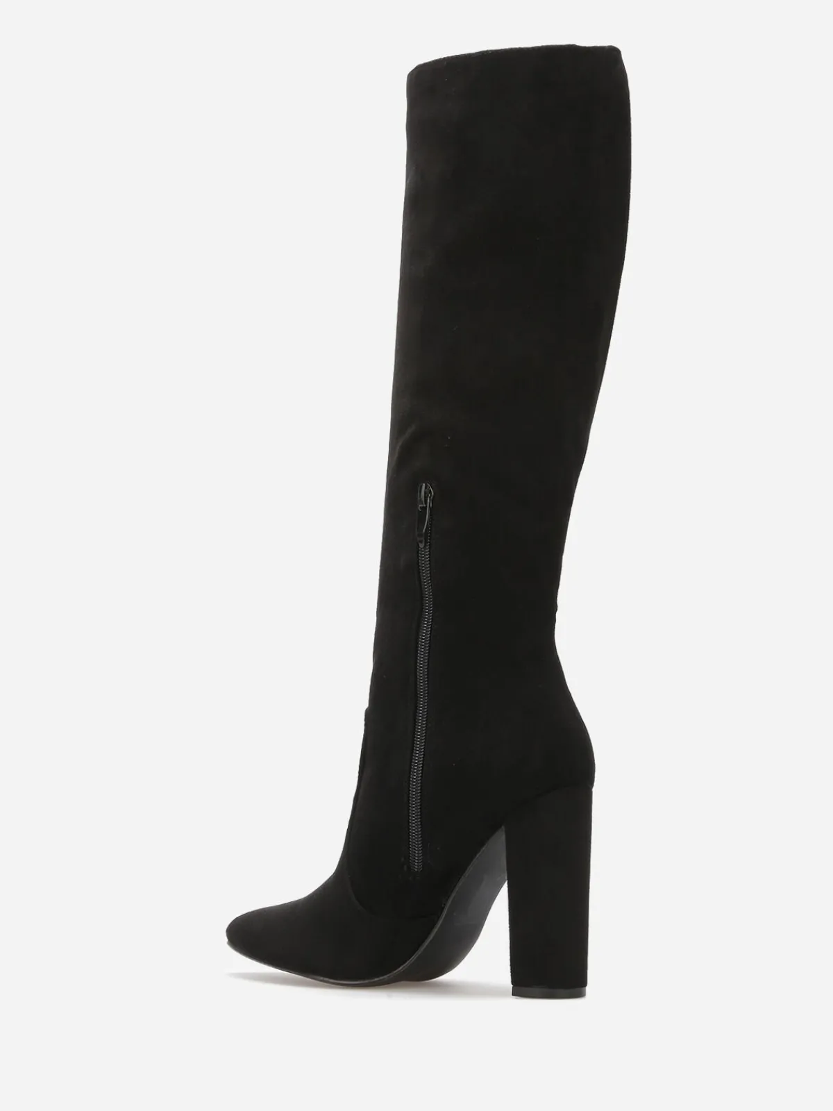 Best La Modeuse Bottes en suédine à bout pointu Noir