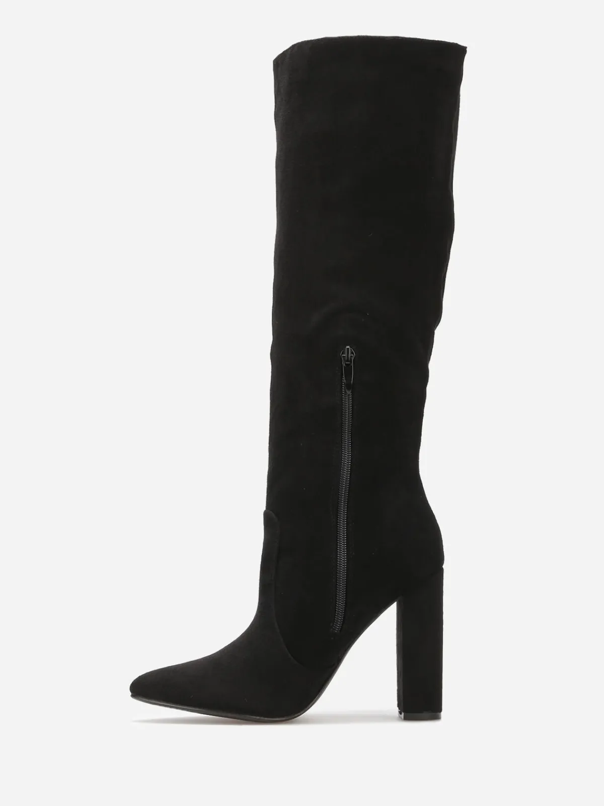 Best La Modeuse Bottes en suédine à bout pointu Noir