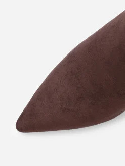Sale La Modeuse Bottes froncées en suédine Marron