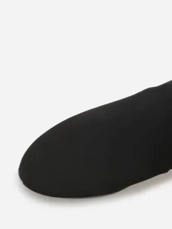 Clearance La Modeuse Bottines à boucle en strass et surpiqûres Noir
