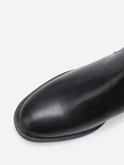 Discount La Modeuse Bottines à motifs et détails dorés Noir
