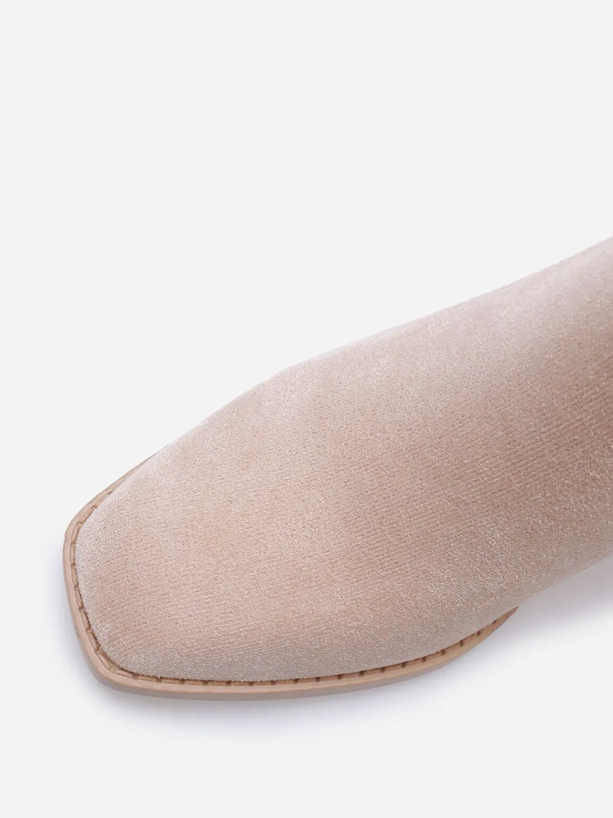 La Modeuse Bottines à paillettes et boucle métallique Taupe