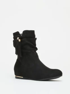 Hot La Modeuse Bottines à pampilles Noir