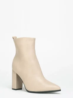 Outlet La Modeuse Bottines à talon Beige