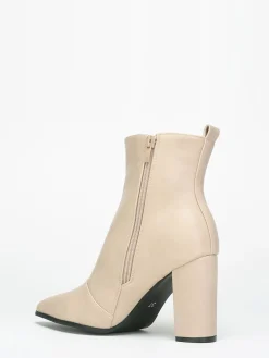 Outlet La Modeuse Bottines à talon Beige