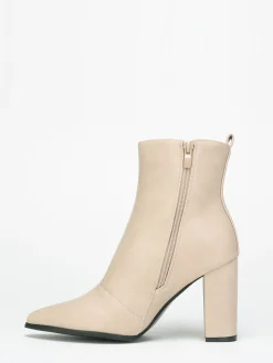Outlet La Modeuse Bottines à talon Beige