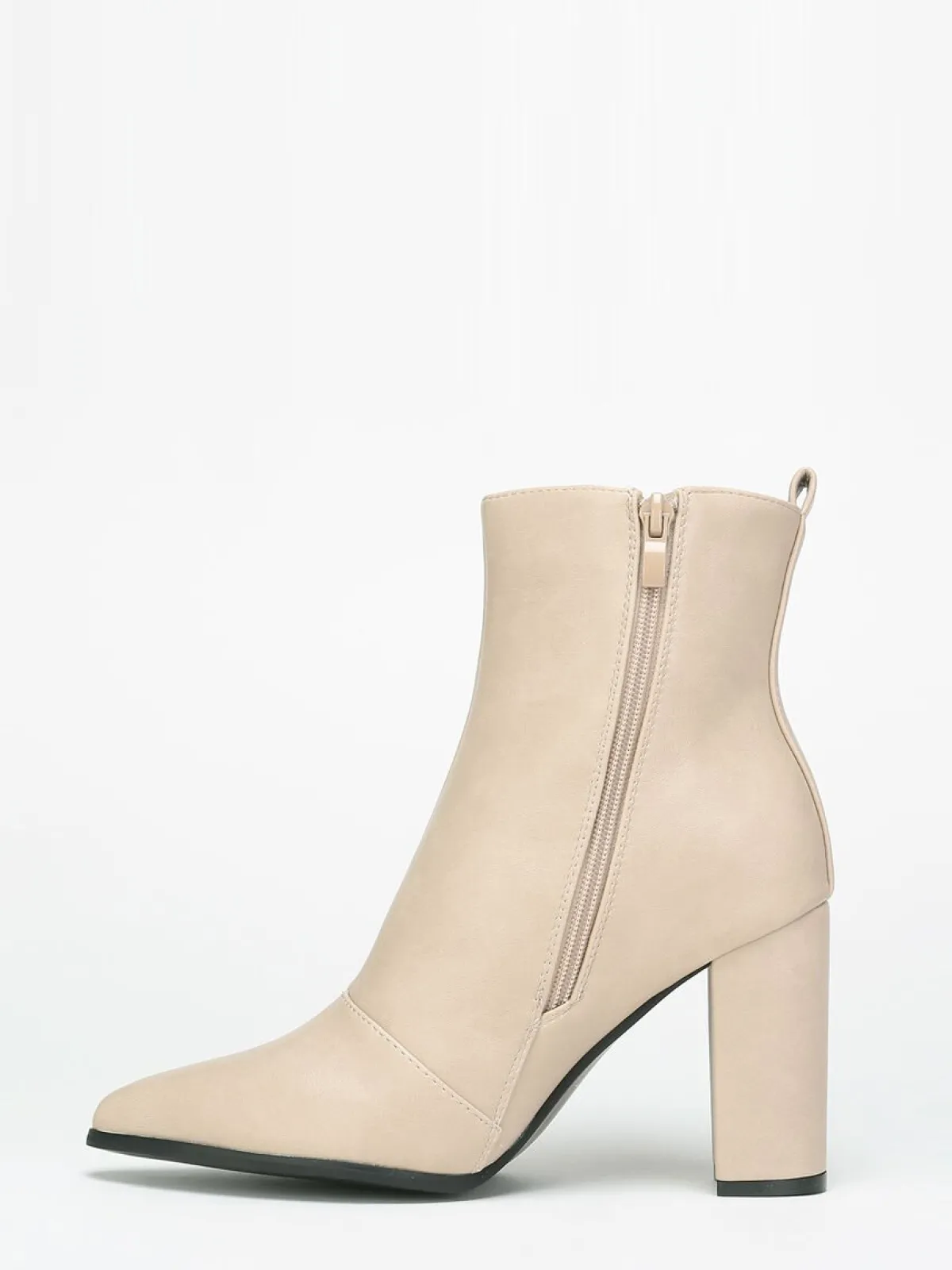 Outlet La Modeuse Bottines à talon Beige