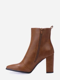 Outlet La Modeuse Bottines à talon Camel