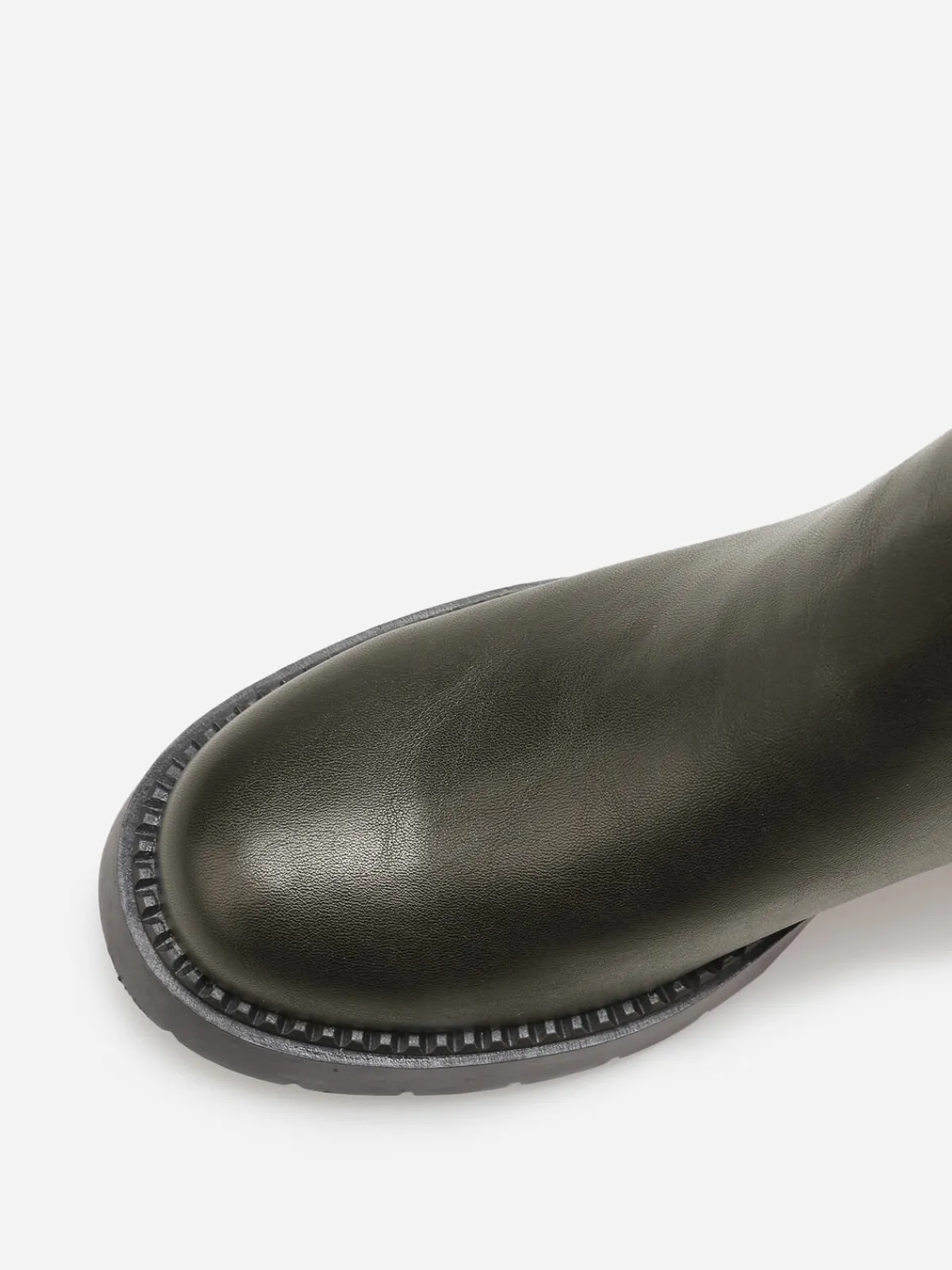 Hot La Modeuse Bottines à talon et semelle crantés Vert