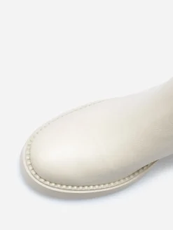 Online La Modeuse Bottines à talon et semelle crantés Beige