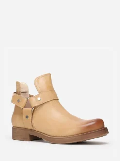 Best La Modeuse Bottines ajourées avec brides Beige