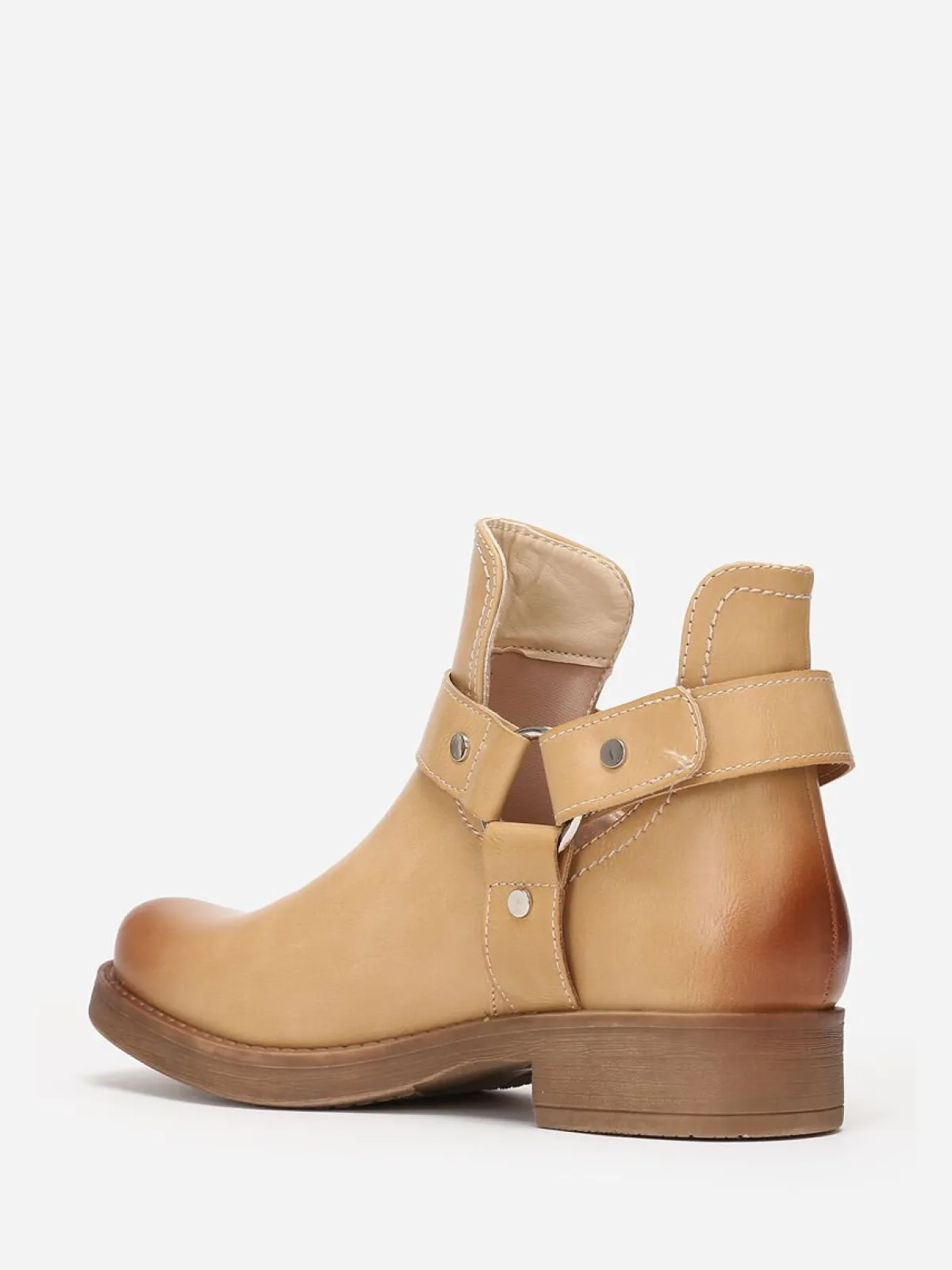 Best La Modeuse Bottines ajourées avec brides Beige