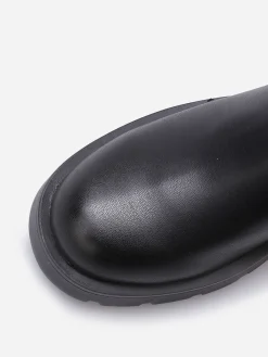 Outlet La Modeuse Bottines avec brides à boucle Noir
