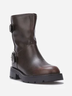 Best La Modeuse Bottines avec brides à boucle Marron