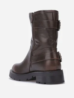 Best La Modeuse Bottines avec brides à boucle Marron