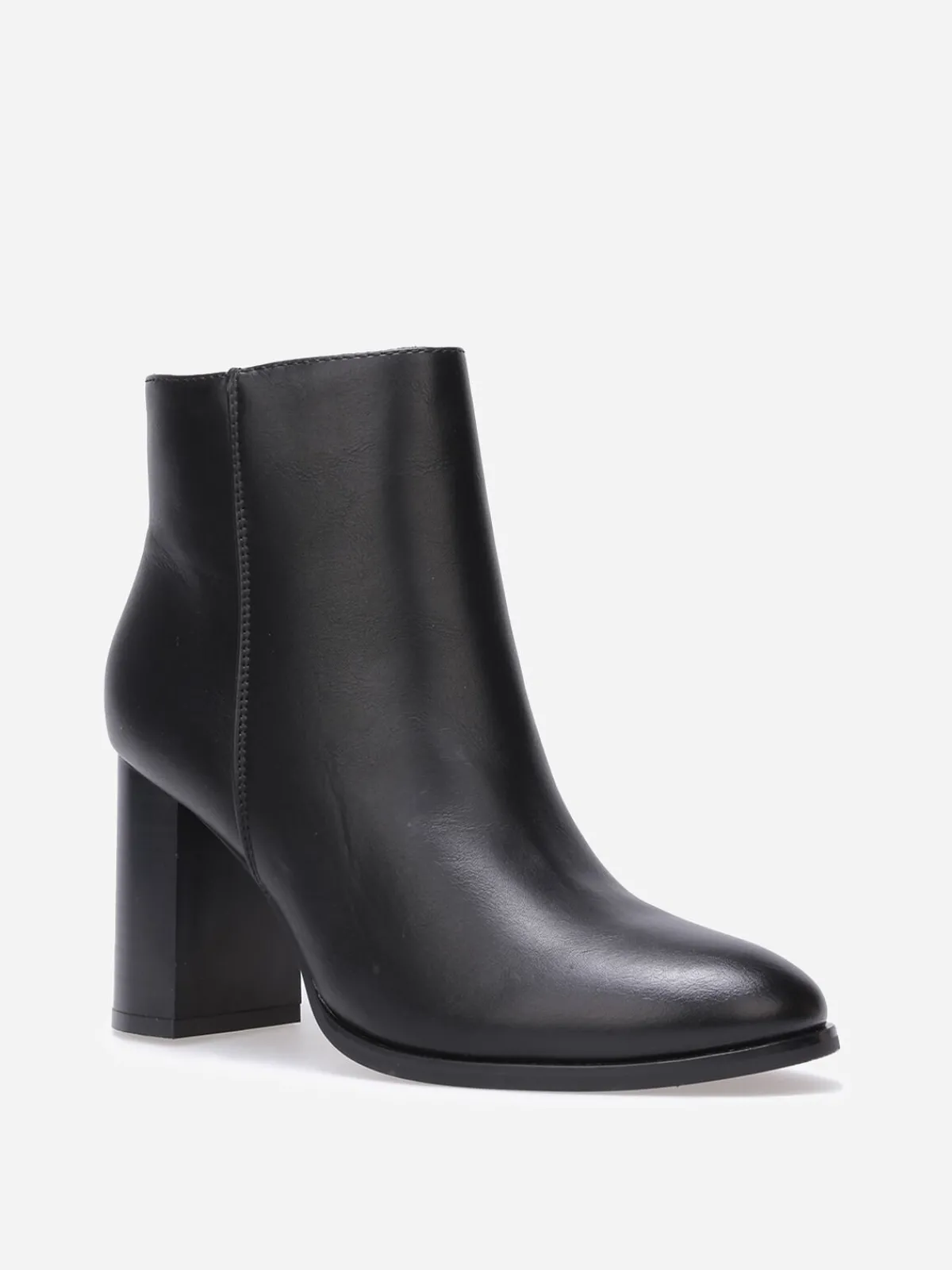 Hot La Modeuse Bottines basiques à talon Noir
