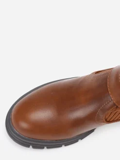 Best La Modeuse Bottines chaussettes à boucle Camel