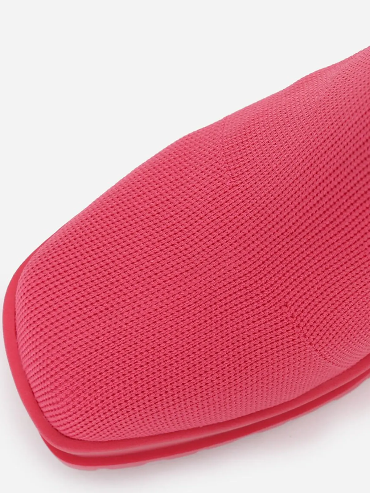 Outlet La Modeuse Bottines chaussettes à talon trapèze Fuchsia