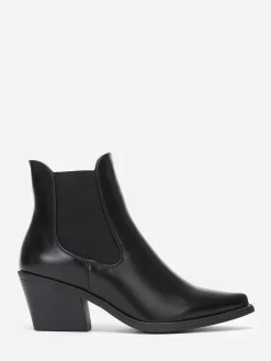 Outlet La Modeuse Bottines chelsea à bout pointu Noir