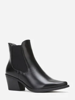 Outlet La Modeuse Bottines chelsea  à bout pointu Noir