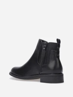 La Modeuse Bottines chelsea à bout rond Noir